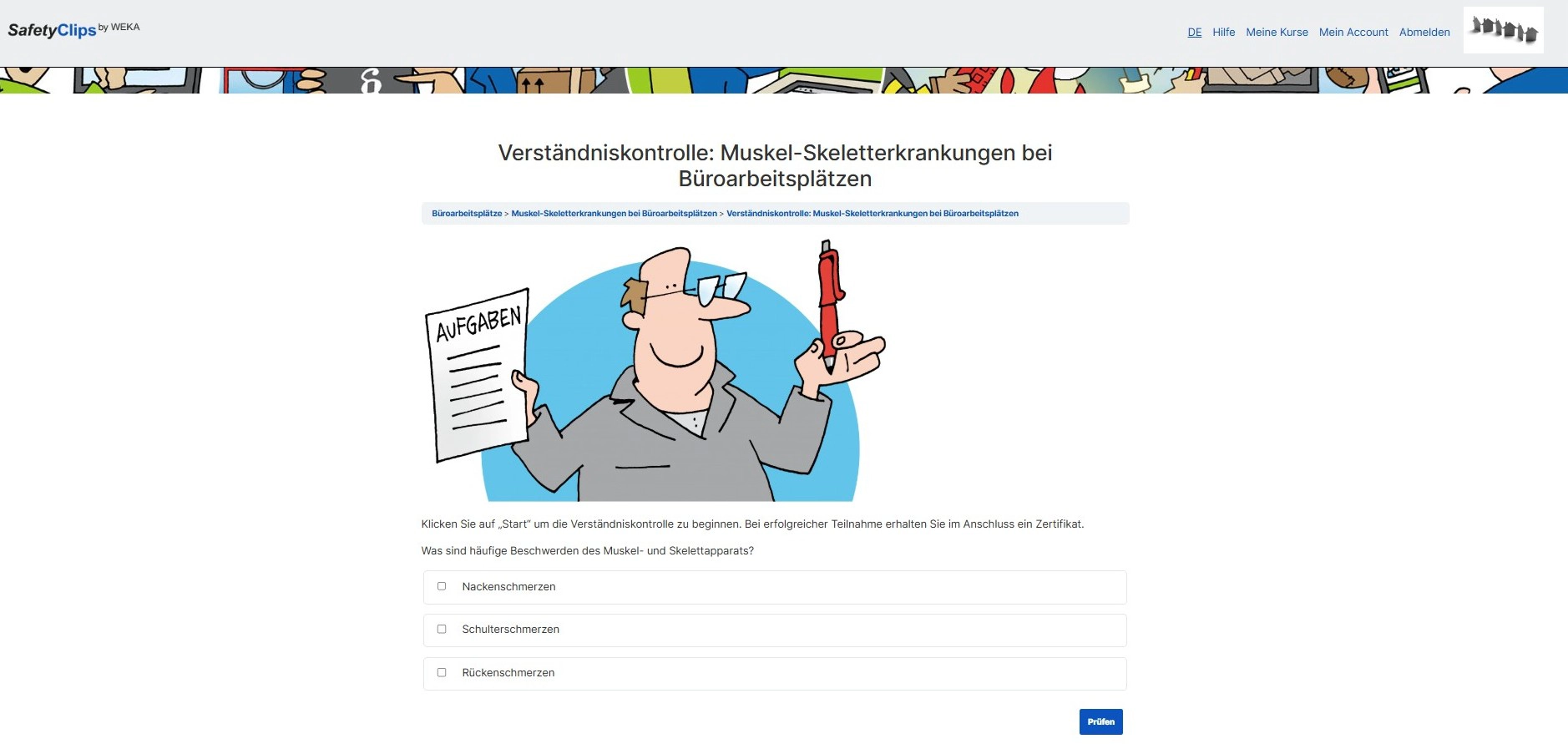 Verständniskontrolle