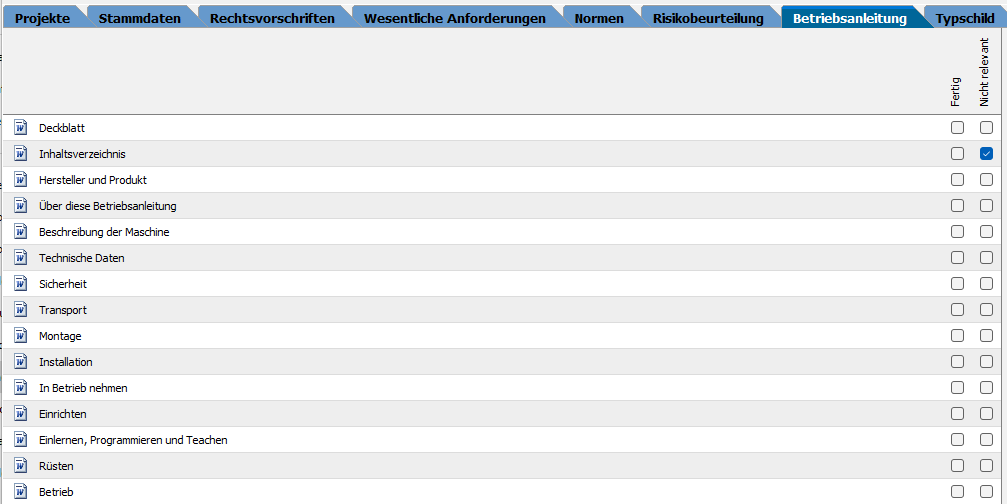 Screenshot aus der Software WEKA Manager CE