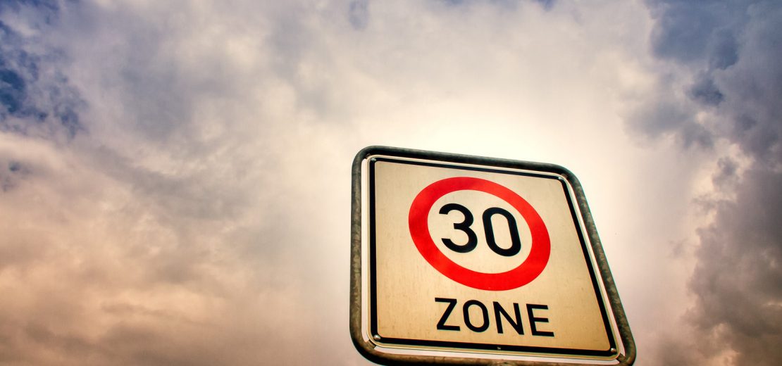 Tempo 30 Ortsdurchfahrt Bundes- und Landesstraße