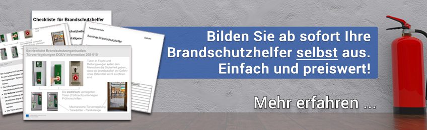 Brandschutzhelfer selbst ausbilden