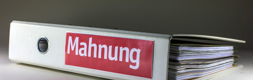 "Mahnung" bei Zahlungsverzug