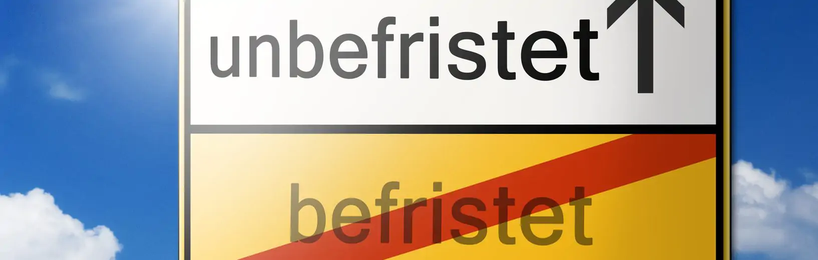 Unbefristet statt befristet