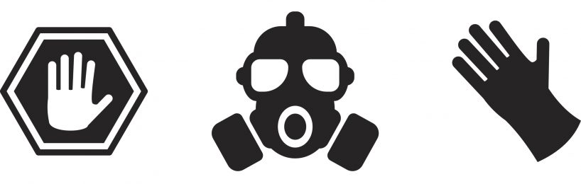 Voraussetzungen und Aufgaben Strahlenschutzbeauftragter Gasmaske Chemikalienschutzhandschuh