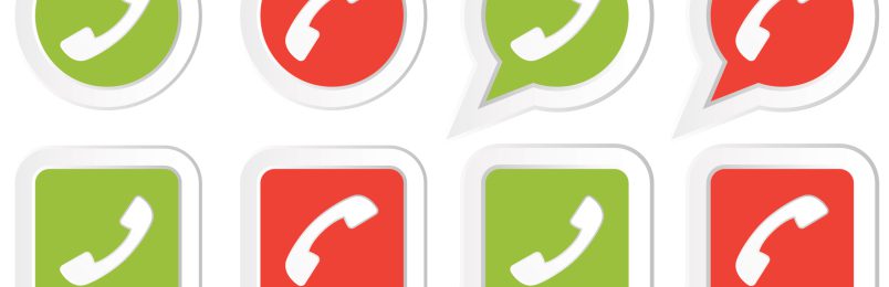 Der Newsletter – Zukunft oder Pleite? Icons mit Telefon