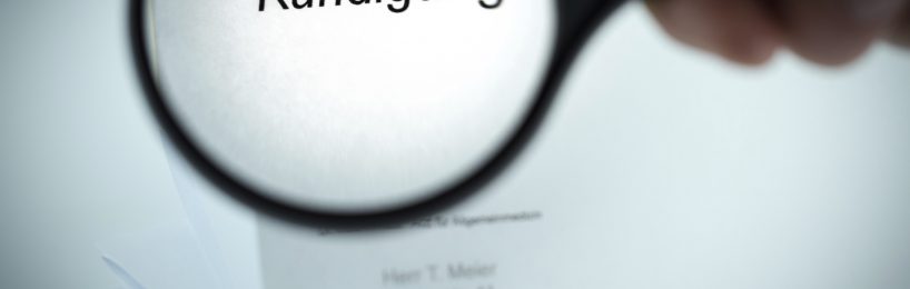 Die häufigsten Fehler bei der Kündigung Kündigung