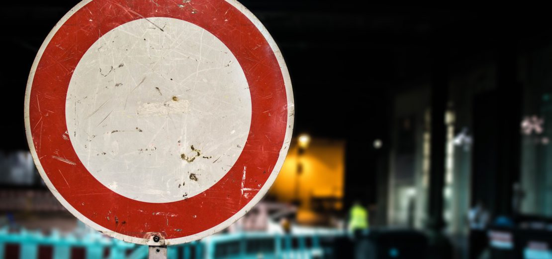 Sperrung Straße Anlieger
