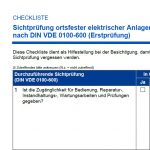 Gratis-Download: Checkliste für Sichtprüfung nach DIN VDE 0100-600