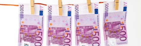 Bargeld auf der Wäscheleine
