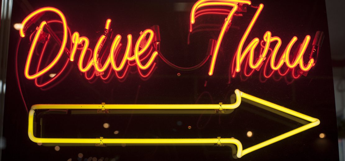 Neonschild Drive-In