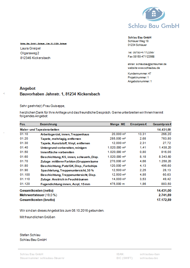 Handwerker aufgepasst: Angebote und Rechnungen jetzt ...