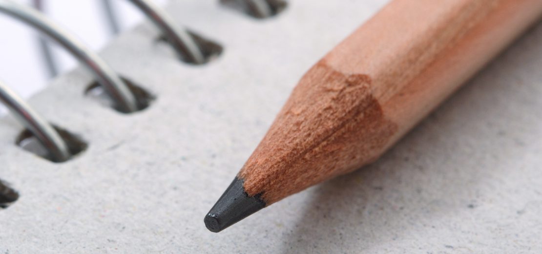 Block und Bleistift