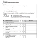 Checkliste Umweltaudit
