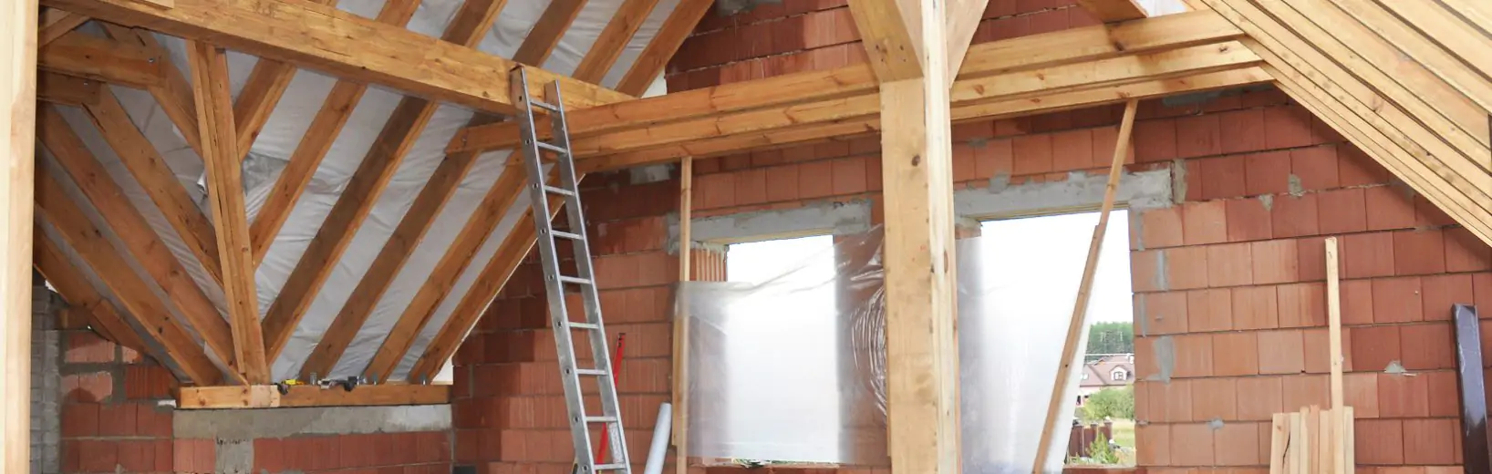 Haftungsbefreiung im Handwerk Dachgeschoss im Rohbau-Zustand