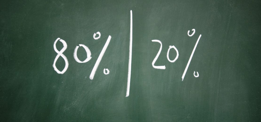 Pareto-Analyse nach dem 80/20-Prinzip