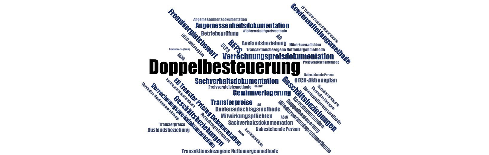 GmbH & Co. KG unter Damoklesschwert der Doppelbesteuerung Doppelbesteuerung - Wortwolke