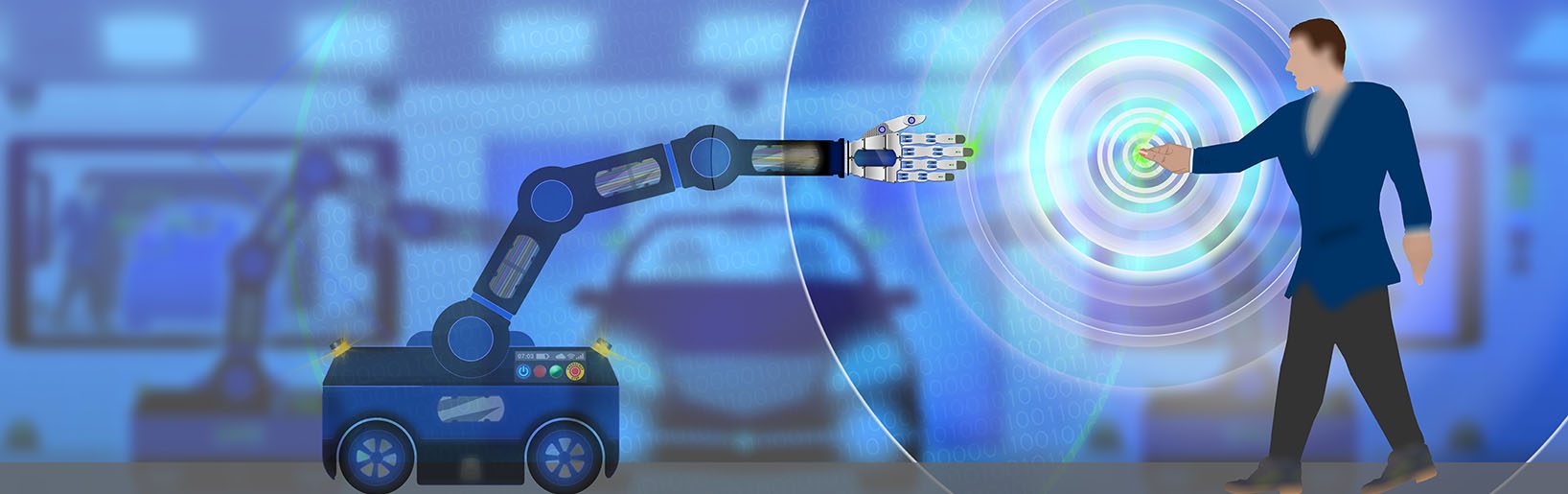 Zusammenarbeit Mensch und Maschine