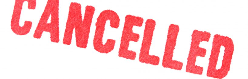 Verwaltungsvorschrift wassergefährdende Stoffe (VwVwS) ist aufgehoben Schriftzug cancelled