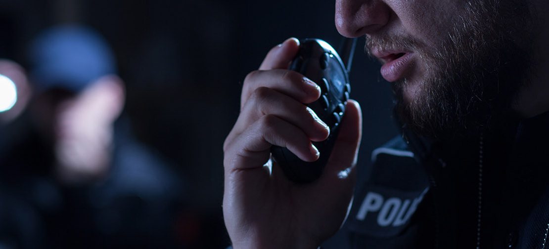 Polizist im Einsatz