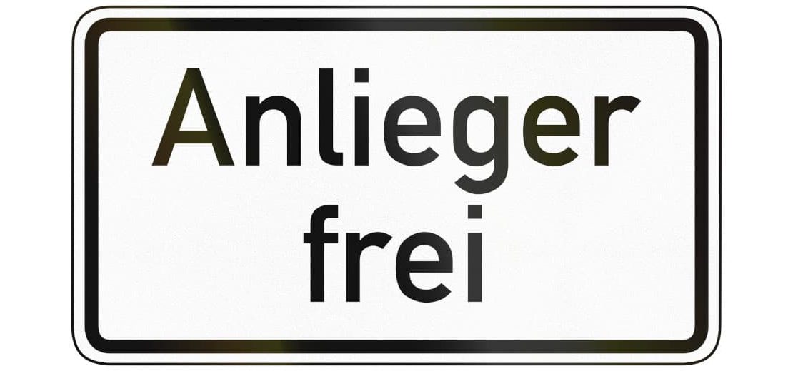 Durchgangsverkehr Bußgeld