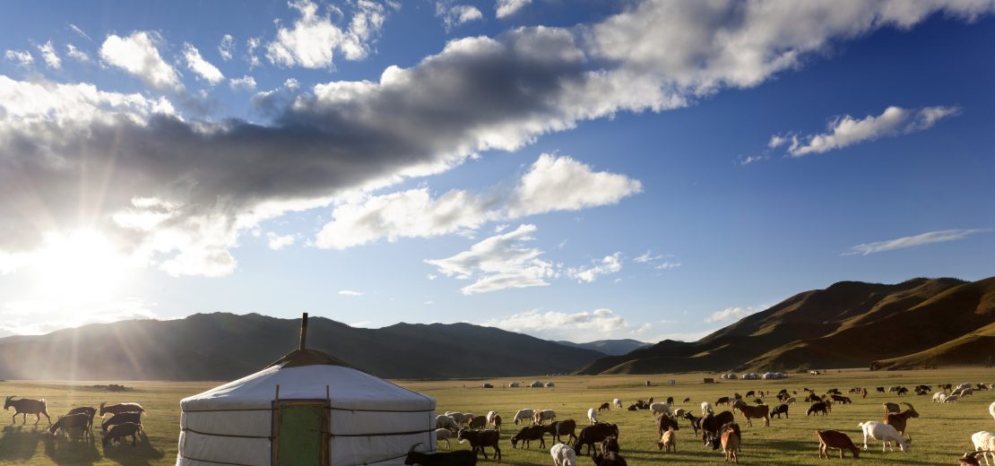 Jurte in der Mongolei