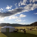 Jurte in der Mongolei