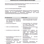 Muster zur Bestellung eines Umweltmanagementbeauftragten Bestellung Umweltmanagementbeauftragter