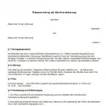 Rahmenvertrag mit Abrufvereinbarung - Vertragsmuster