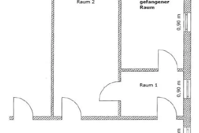 Gefangener Raum Büro