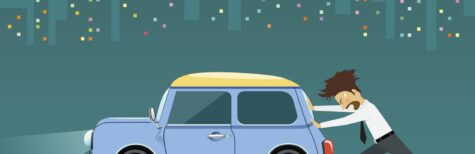 Auto wegschieben