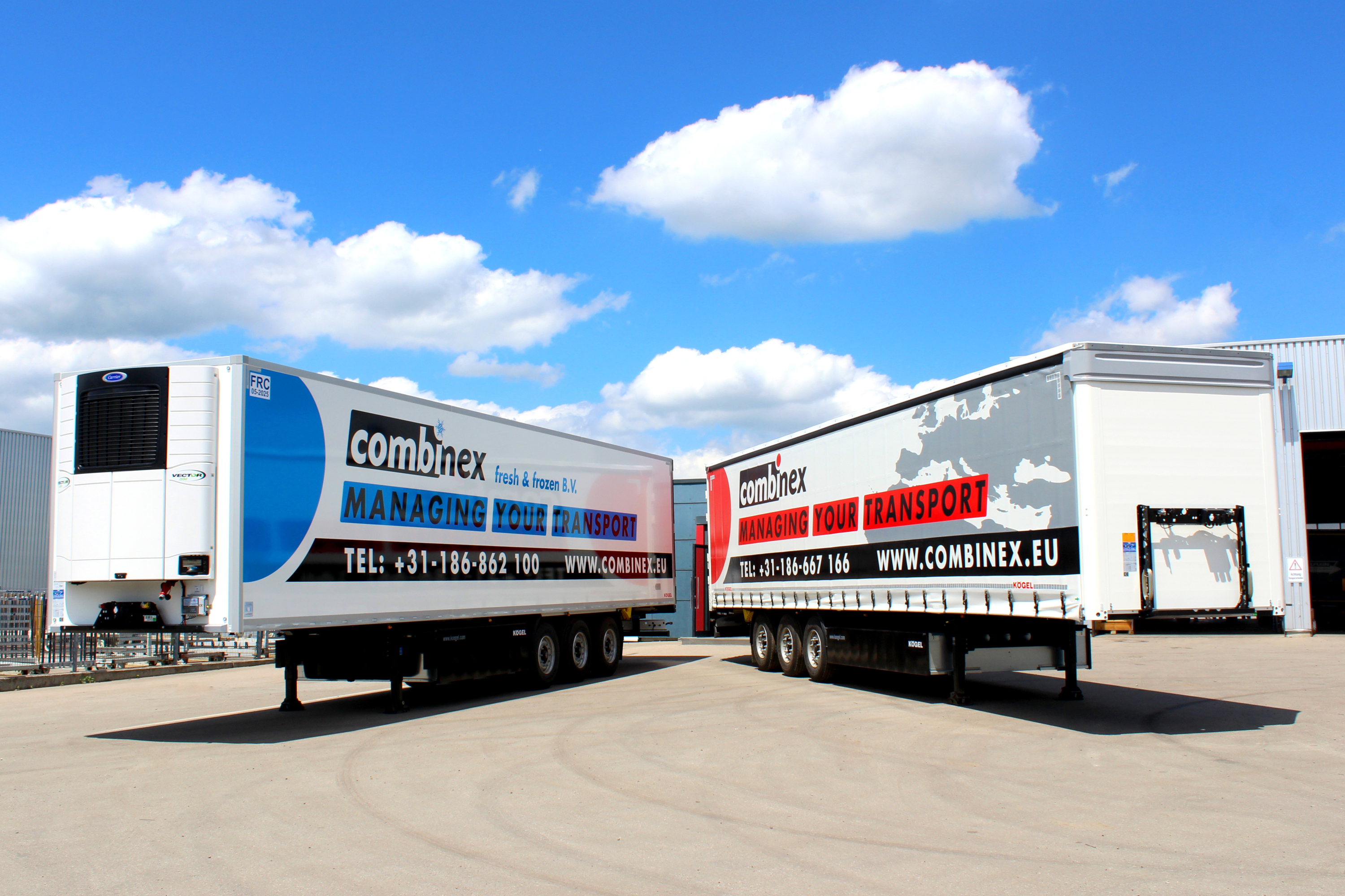 Combinex transportiert und kühlt mit Kögel-Aufliegern