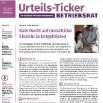 Gratis-Leseprobe Urteils-Ticker Betriebsrat