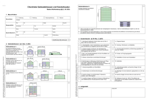Baugenehmigung Checkliste Gebäudeklassen und Sonderbauten
