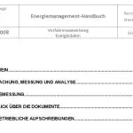 Verfahrensanweisung Energiedaten Verfahrensanweisung Energiedaten