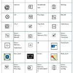 Übersicht der Piktogrammsätze