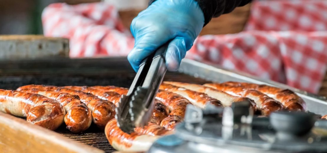 mobiler Grillstand Einzelhandelsbetrieb