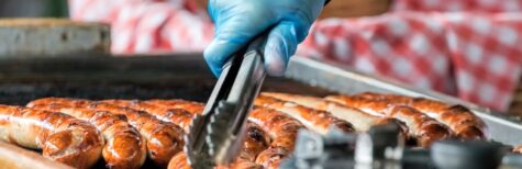 mobiler Grillstand Einzelhandelsbetrieb