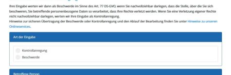 Anforderungen an eine Beschwerde bei der Datenschutzaufsicht