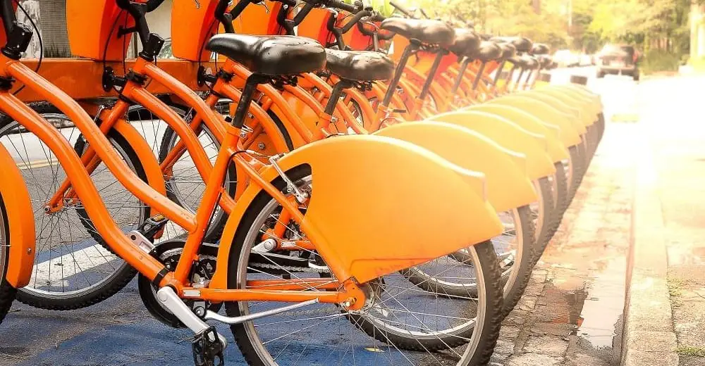 Abstellen von Mietfahrrädern