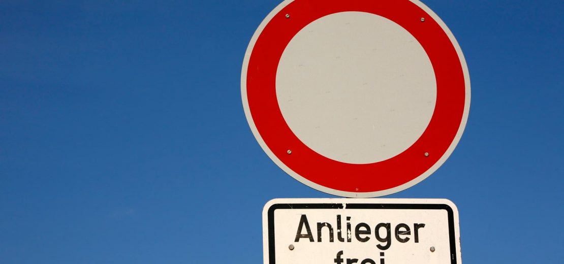 Anliegerdurchfahrt