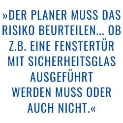 DIN 18008: Planer muss Risiko beurteilen