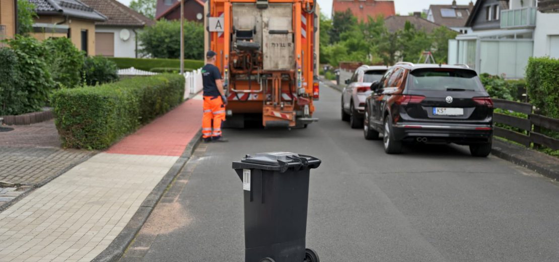 Mülltonne Verkehrsgefährdung
