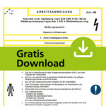 Gratis-Download: Arbeitsanweisung für Arbeiten in Niederspannungsanlagen