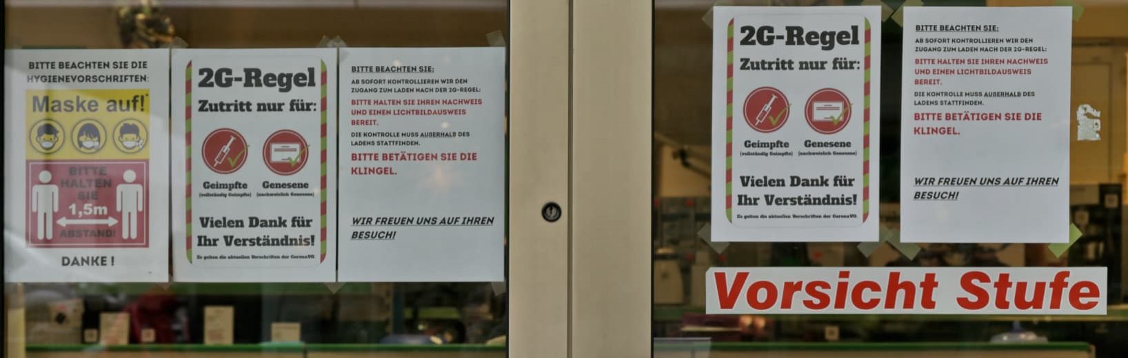 2G in Bayern, Niedersachsen und dem Saarland außer Vollzug 2G Einzelhandel