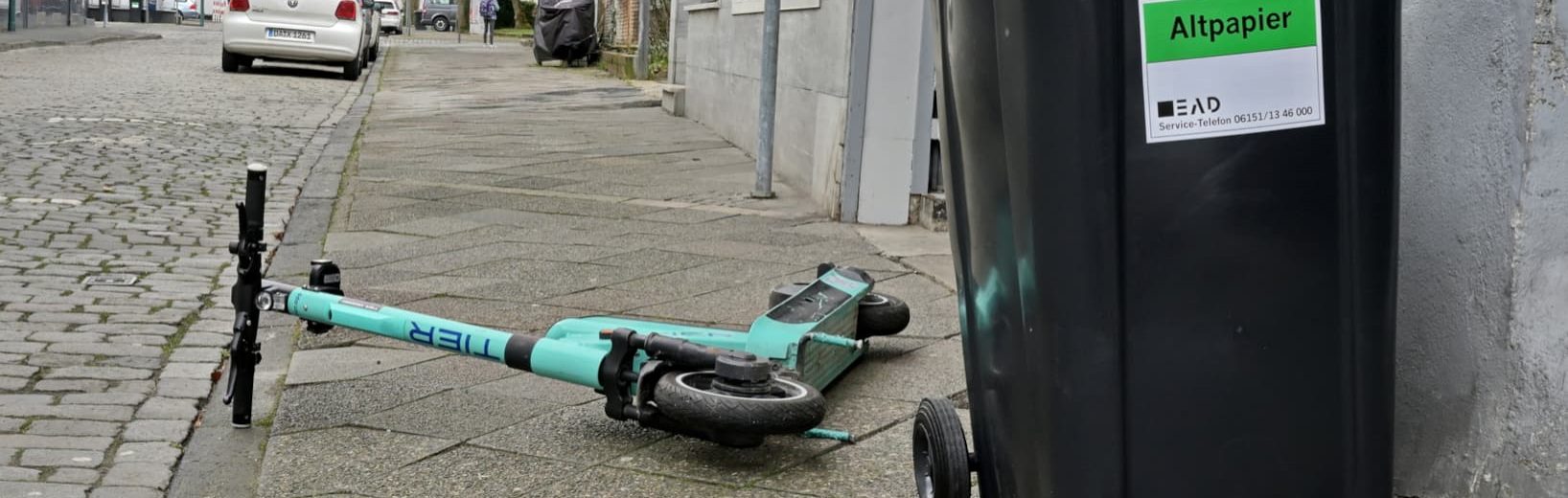 Weiterhin Ärger mit E-Scootern im „free-floating“ E-Scooter free-floating