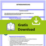 Muster-Betriebsanweisung Baustellenkompressor