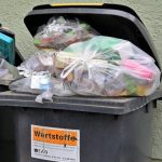 Sackgasse Mülltonnen