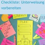 Checkliste Unterweisung vorbereiten