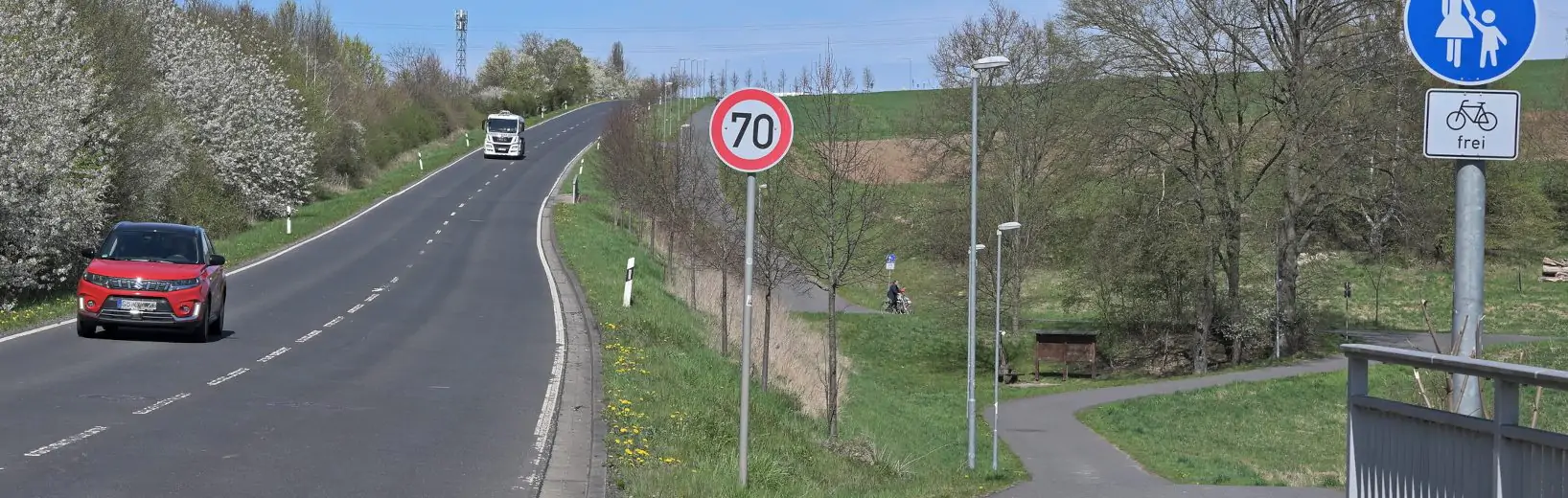 Leitplanke anbringen