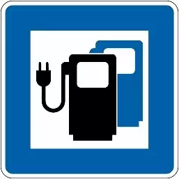 Zusatzzeichen 365-65 Ladestation für Elektrofahrzeuge