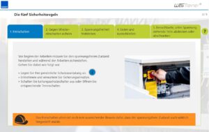 Die fünf Sicherheitsregeln sind die Voraussetzung für sicheres Arbeiten in der Elektrotechnik